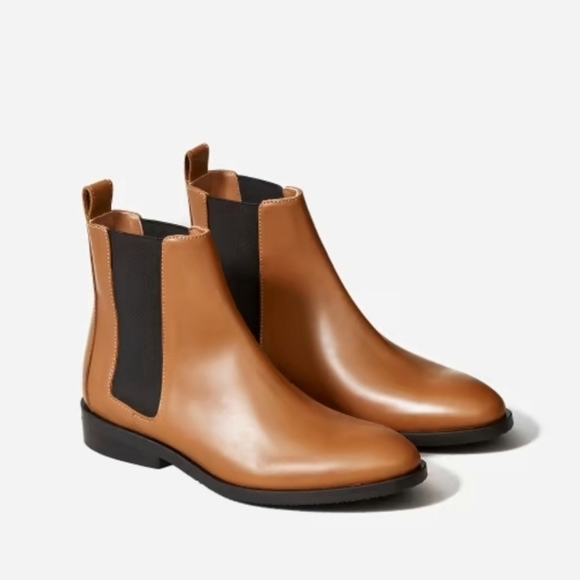 Everlane | Brown Leather Ankle Boots 8 - Picture 1 of 13
